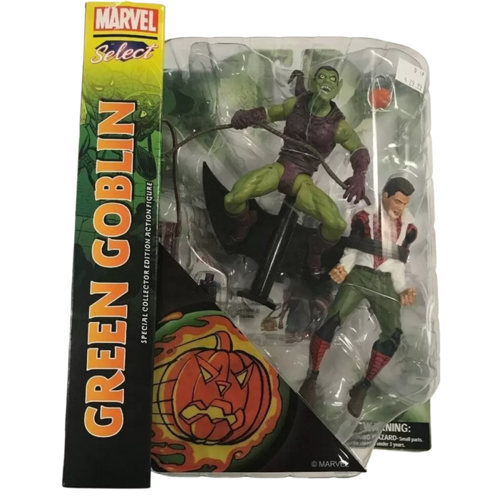Marvel Select Duende Verde & Peter Parker Green Goblin figures 15cm-2