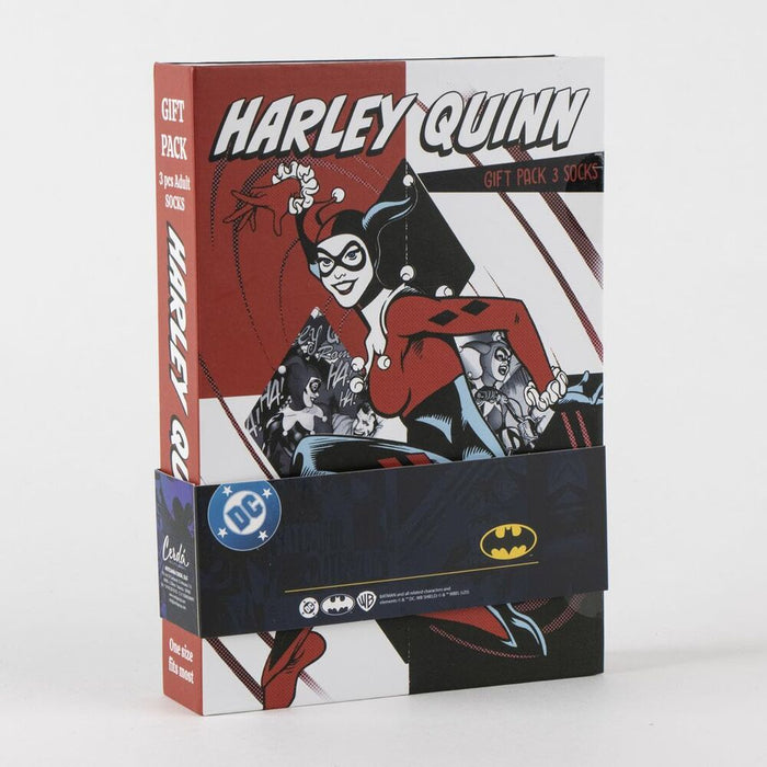 DC Comics Harley Quinn pack 3 adult socks-2
