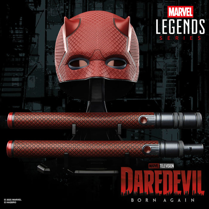 Marvel Legends Series Daredevil Born Again Mask + Billy Club replica-5