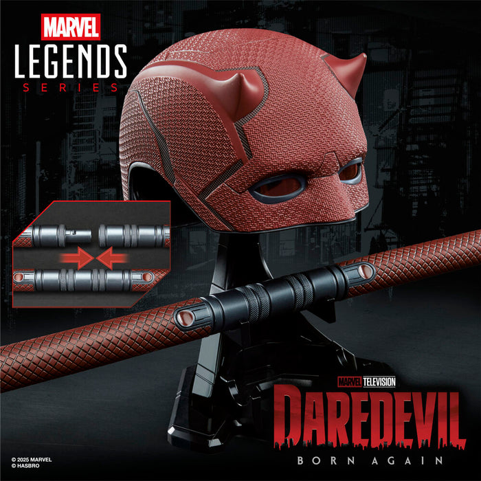 Marvel Legends Series Daredevil Born Again Mask + Billy Club replica-8