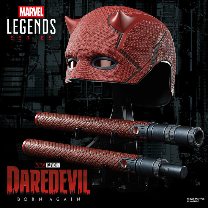 Marvel Legends Series Daredevil Born Again Mask + Billy Club replica-9