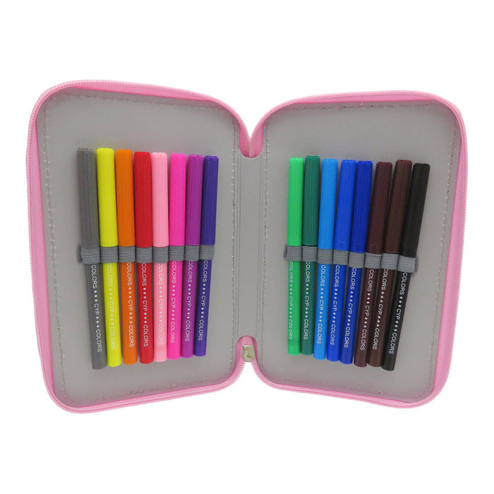 Disney Stitch triple pencil case-5