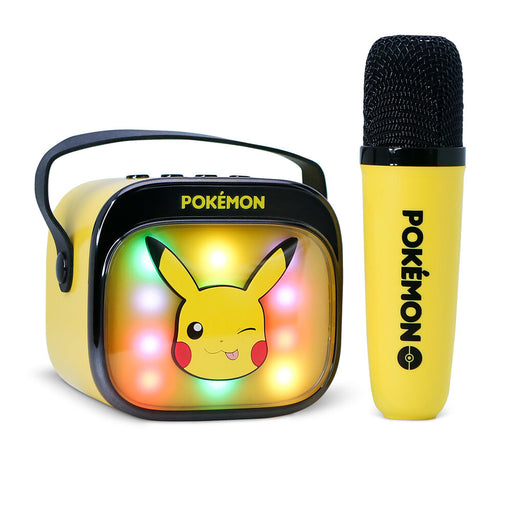 Pokemon Pikachu LED Karaoke Speaker and Microphone-1