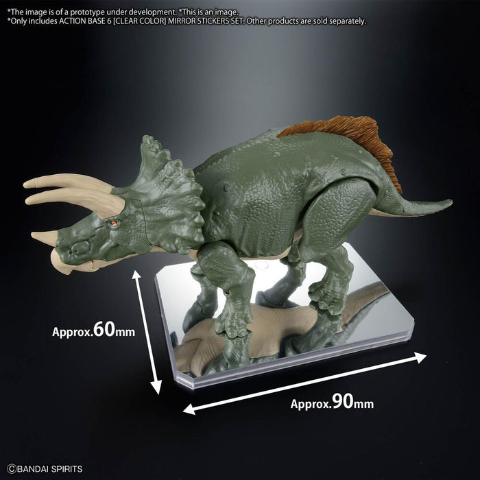 Display Stand Action Base 6 Clear with Mirror Stickers-4