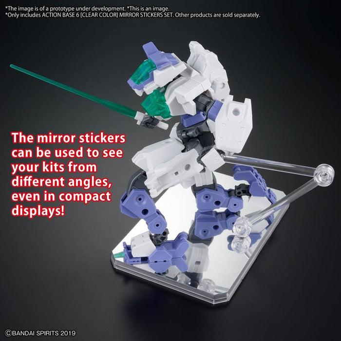 Display Stand Action Base 6 Clear with Mirror Stickers-6
