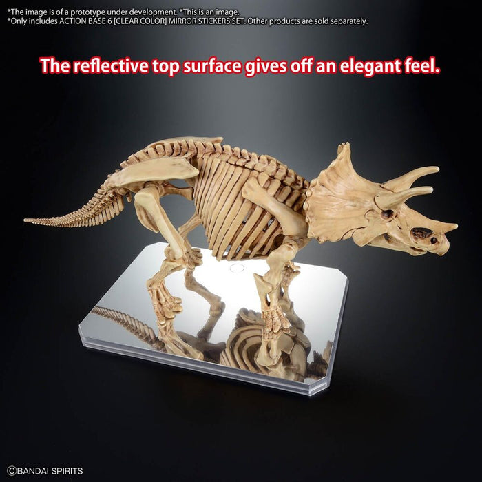 Display Stand Action Base 6 Clear with Mirror Stickers-3