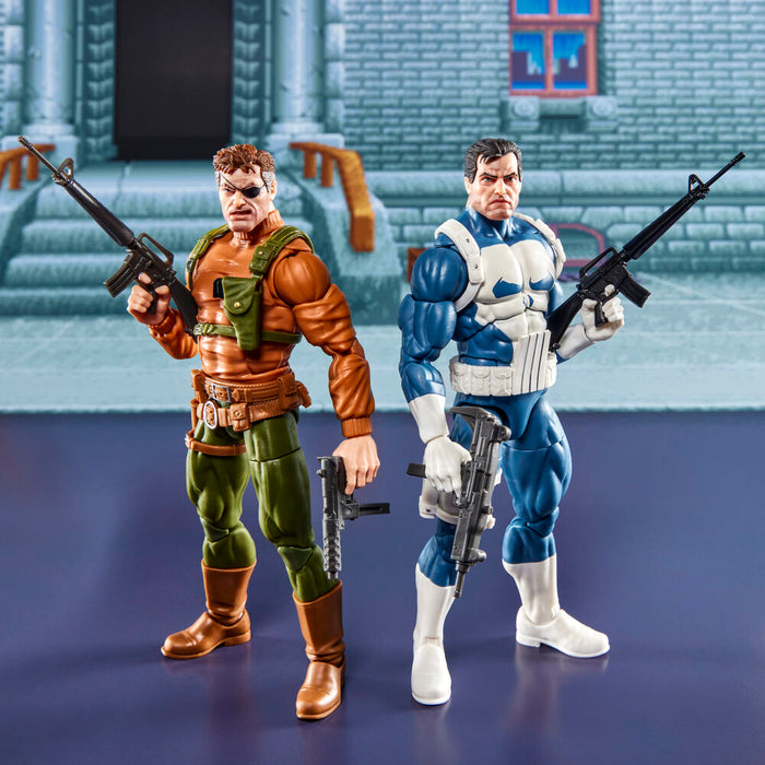 Marvel Legends Series Gamerverse The Punisher Punisher & Nick Fury pack 2 figures-4