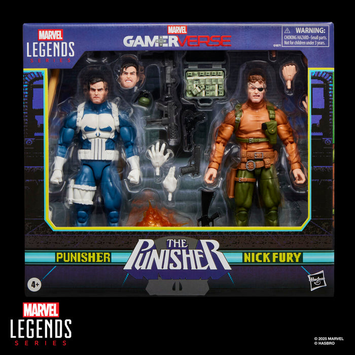 Marvel Legends Series Gamerverse The Punisher Punisher & Nick Fury pack 2 figures-9