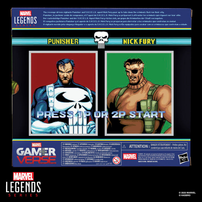 Marvel Legends Series Gamerverse The Punisher Punisher & Nick Fury pack 2 figures-11