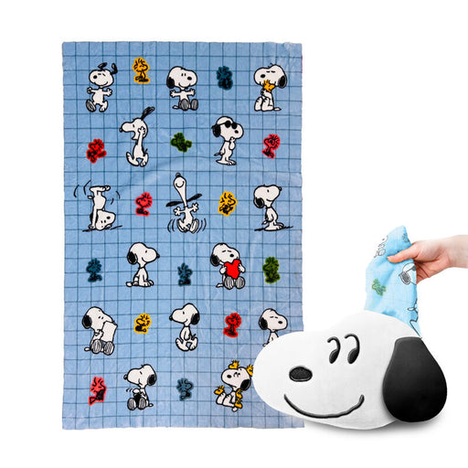 Peanuts Snoopy & Woodstock 2-in-1 pillow and travel blanket-1