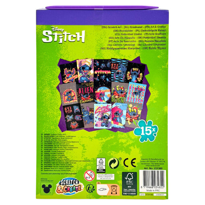 Disney Stitch scratching set-2