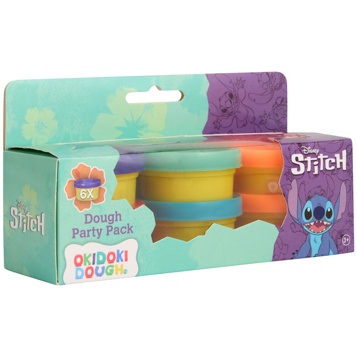 Disney Stitch pack 6 mini pots of modelling clay-1