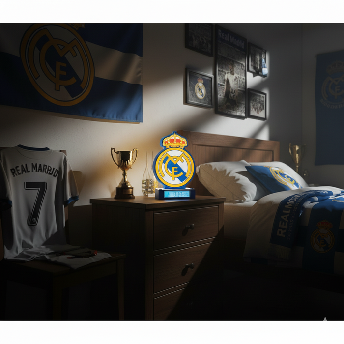 Real Madrid 3D Alarm Clock lamp-2