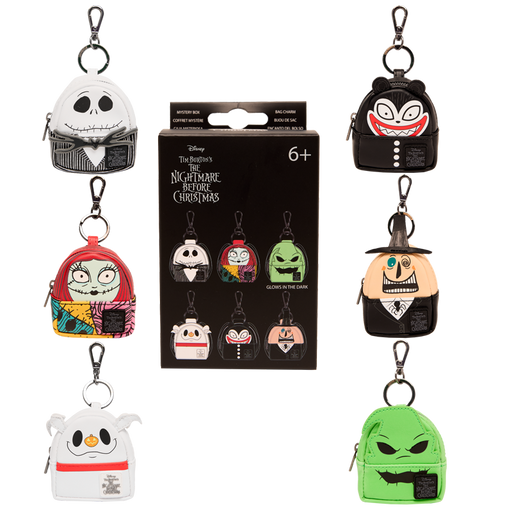 Loungefly Disney The Nightmare Before Christmas mini backpack keychain mystery box-1