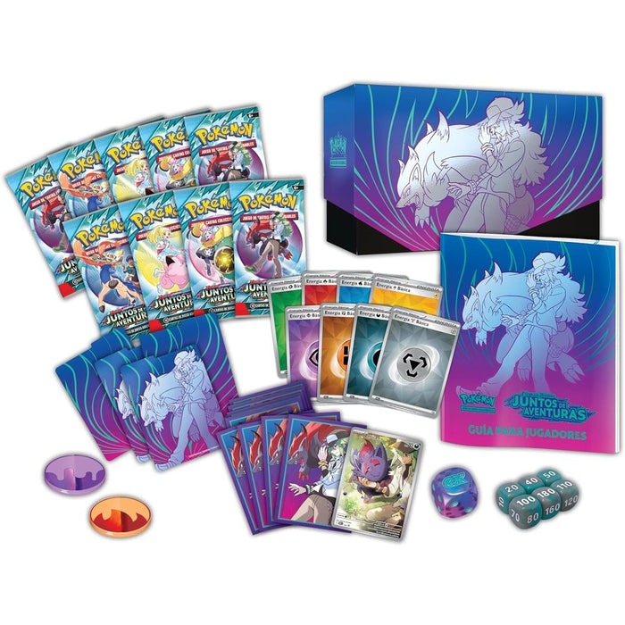 Spanish Pokemon Adventures Together  Elite Trainer Collectable Card Game case-2