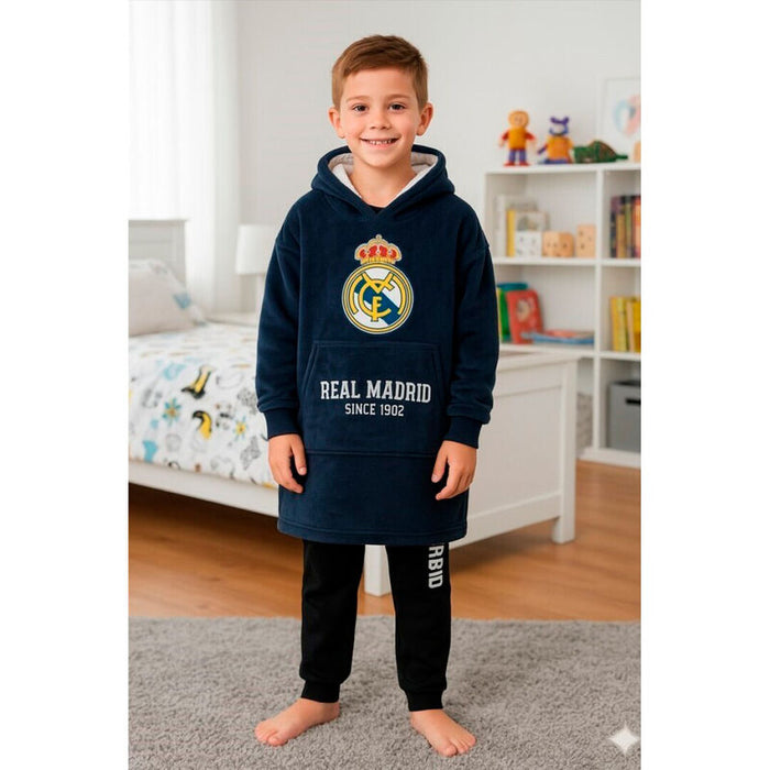 Real Madrid oversize sweatshirt coat kids-2