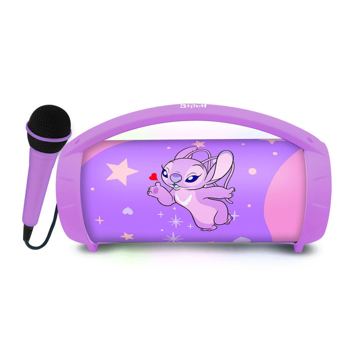 Disney Stitch Angel Illuminated Bluetooth Speaker + Microphone-1