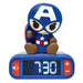 Marvel Avengers Captain America 3D Night Light Alarm Clock-1