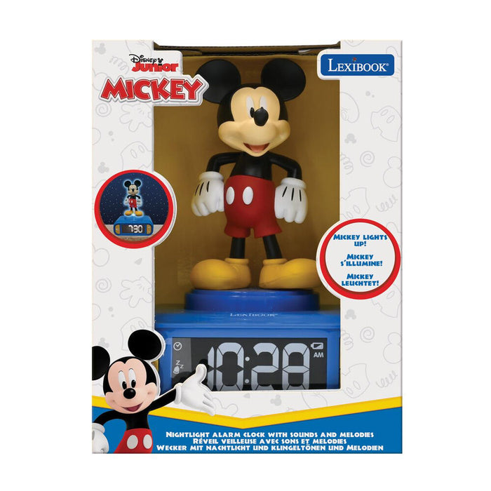 Disney Mickey 3D Night Light Alarm Clock-3