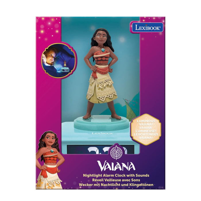 Disney Moana Vaiana 3D Night Light Alarm Clock-5