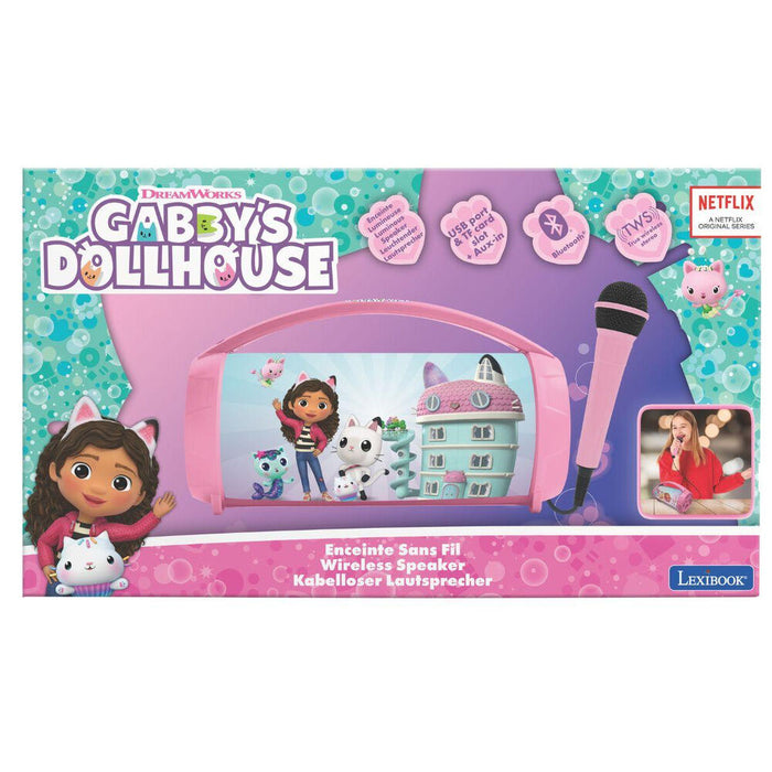 Gabbys Dollhouse Illuminated Bluetooth Speaker + Microphone-5