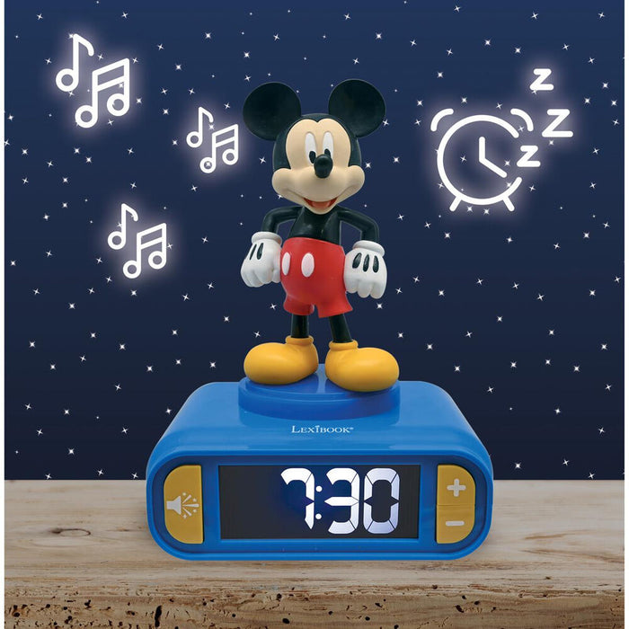 Disney Mickey 3D Night Light Alarm Clock-7