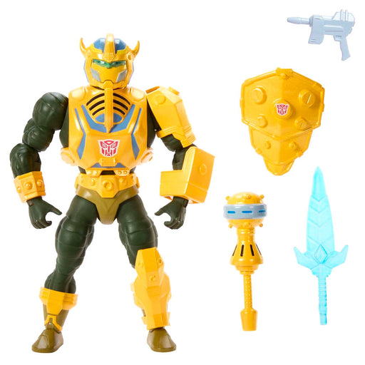 Masters of the Universe x Transformers Bumblebee Armor Man-At-Arms figure 14cm-1