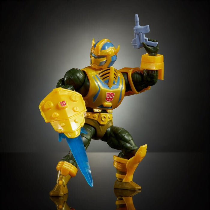 Masters of the Universe x Transformers Bumblebee Armor Man-At-Arms figure 14cm-5
