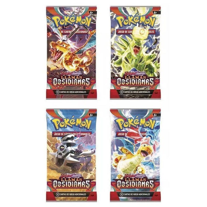 Spanish Pokemon Scarlet Violet Obsidian Flames Collectible card game envelope-2
