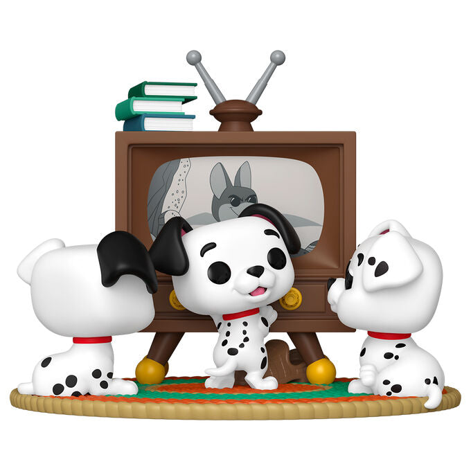 POP figure Moment Disney 101 Dalmatas Rolly Patch & Lucky with TV-1
