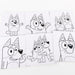 Bluey stationery set-4
