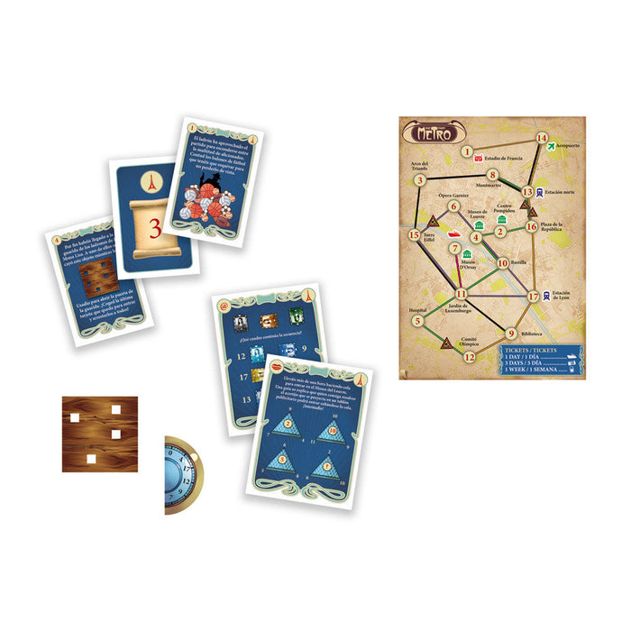 Spanish Escape Game Adventure in Paris board game-2