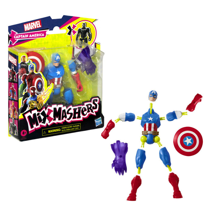 Marvel Mix Mashers Captain America figure 12cm-2