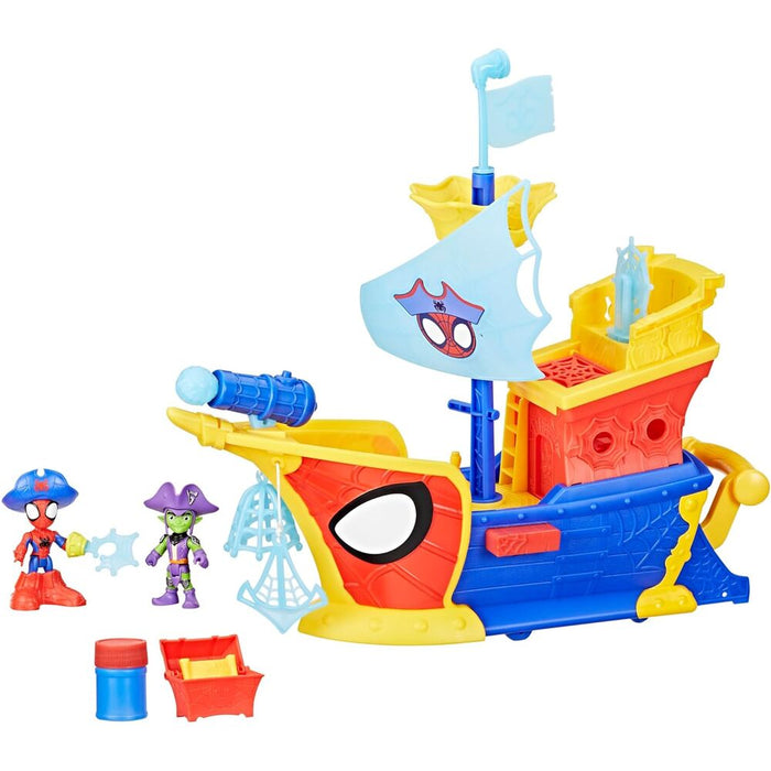 Marvel Spidey Spider Web and Bubbles Pirate Ship-2