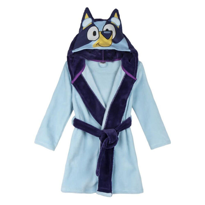 Bluey coral fleece robe-3