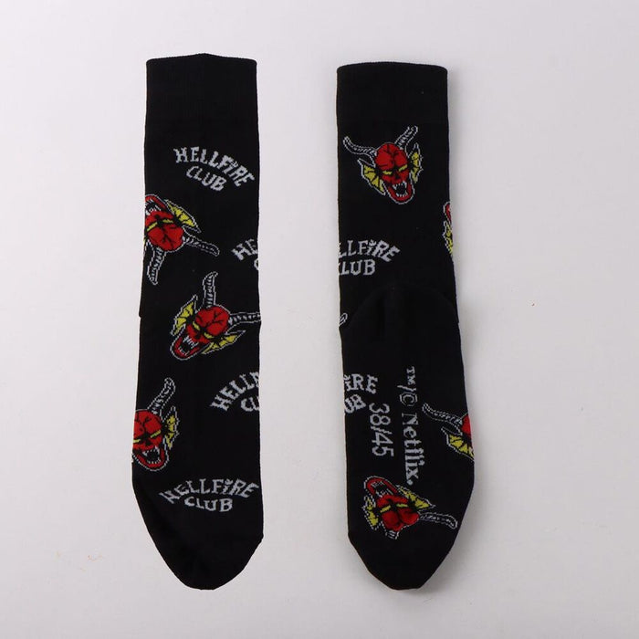 Stranger Things Hellfire Club adult socks-2