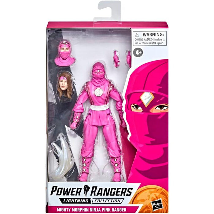 Power Rangers Lightning Collection Mighty Morphin Ninja Pink Ranger figure 15cm-1