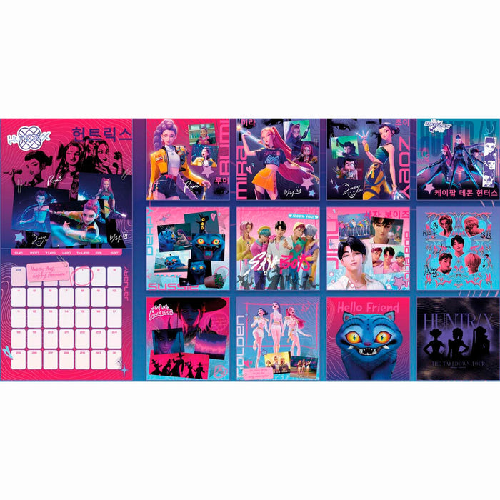 KPOP Demon Hunters Wall calendar 2026-2