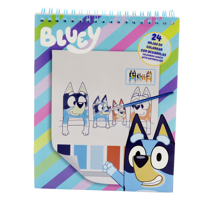 Bluey Watercolour colouring book-1
