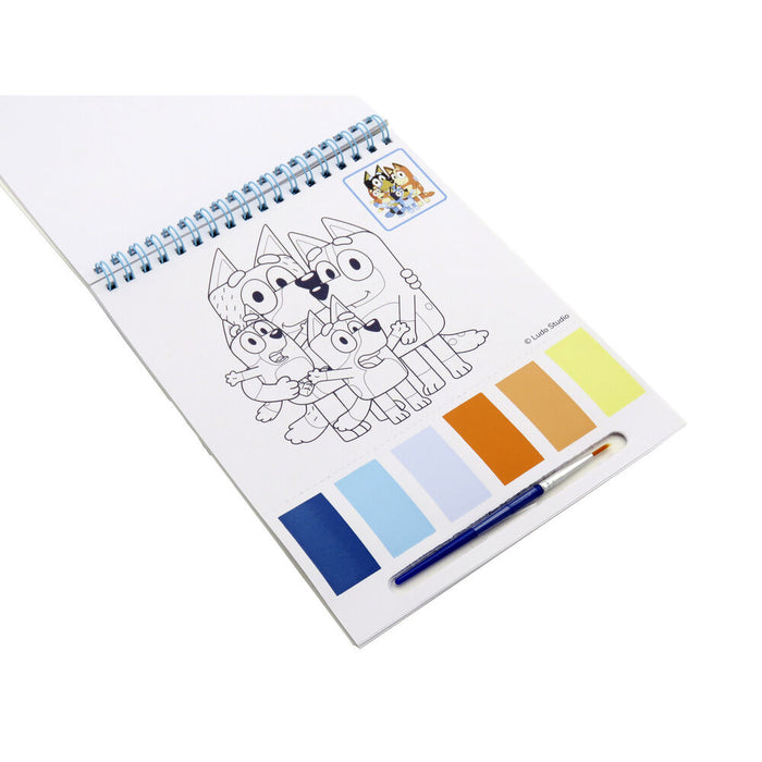 Bluey Watercolour colouring book-2
