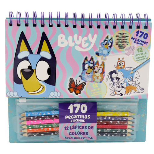 Bluey Colouring set with stickers-1