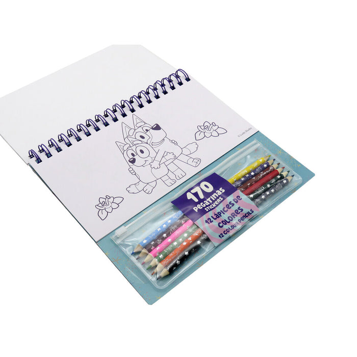Bluey Colouring set with stickers-2