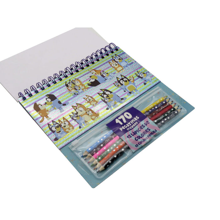 Bluey Colouring set with stickers-3