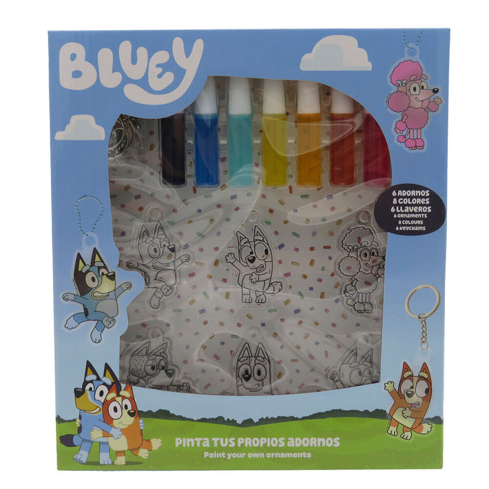 Bluey Colouring set decorative hangers-2
