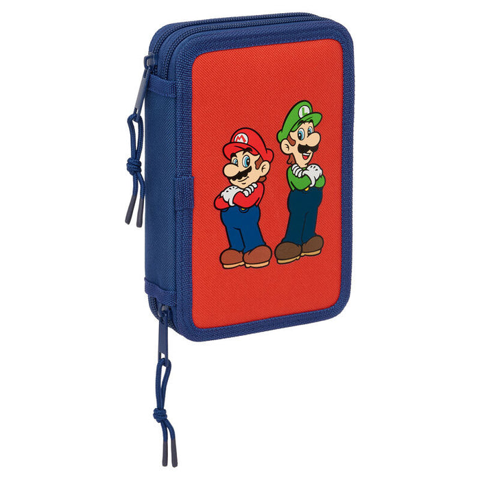 Super Mario Bros Mamma Mia double pencil case 29pcs-1