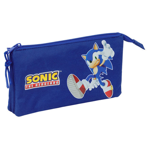 Sonic the Hedgehog triple pencil case-1