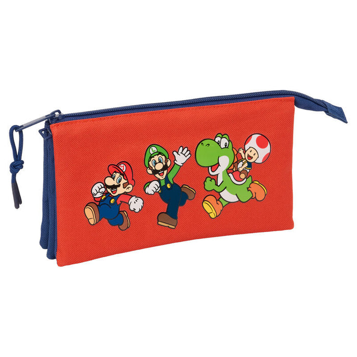 Super Mario Bros Mamma Mia triple pencil case-1