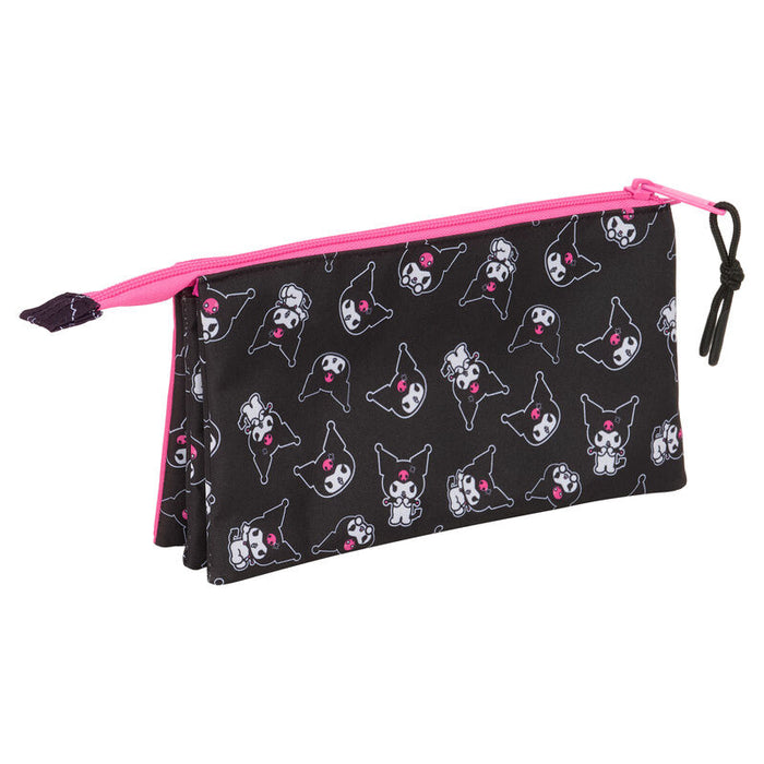 Hello Kitty Kuromi triple pencil case-2