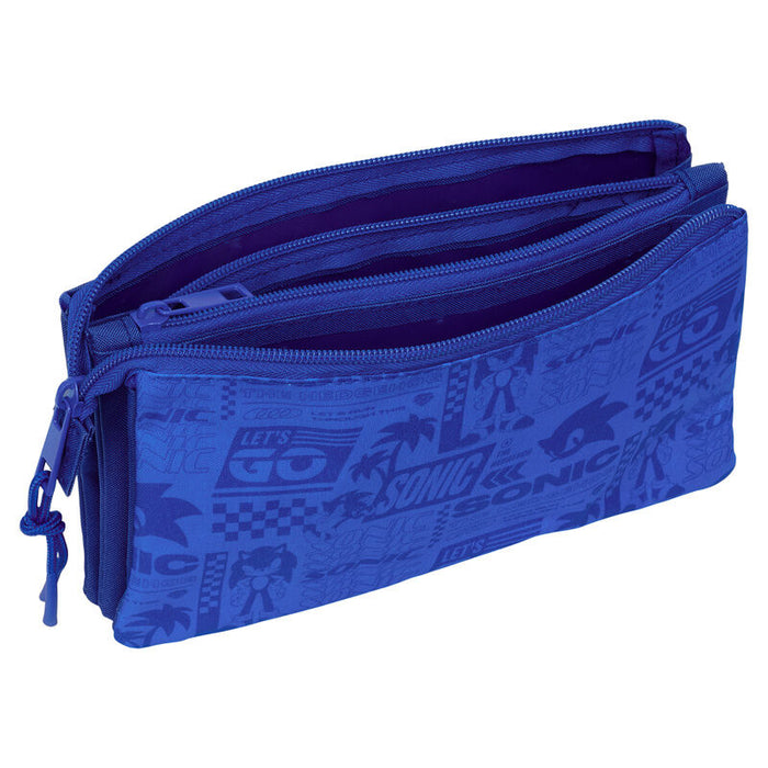 Sonic the Hedgehog triple pencil case-3