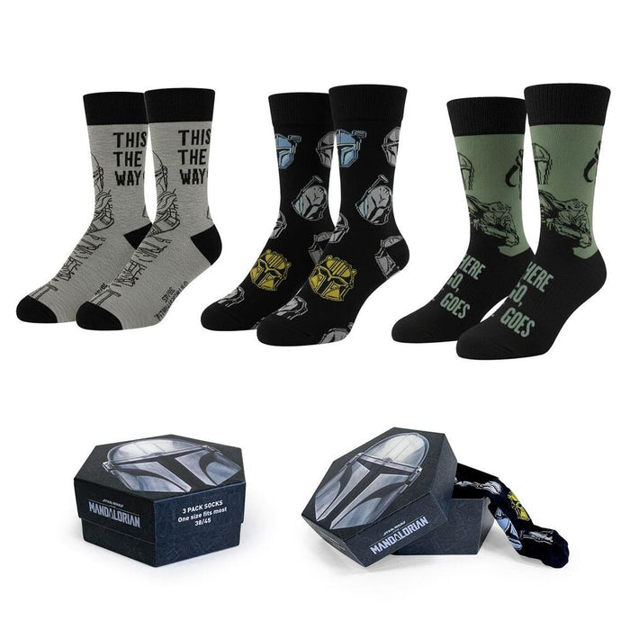 Star Wars The Mandalorian adult pack 3 socks-5